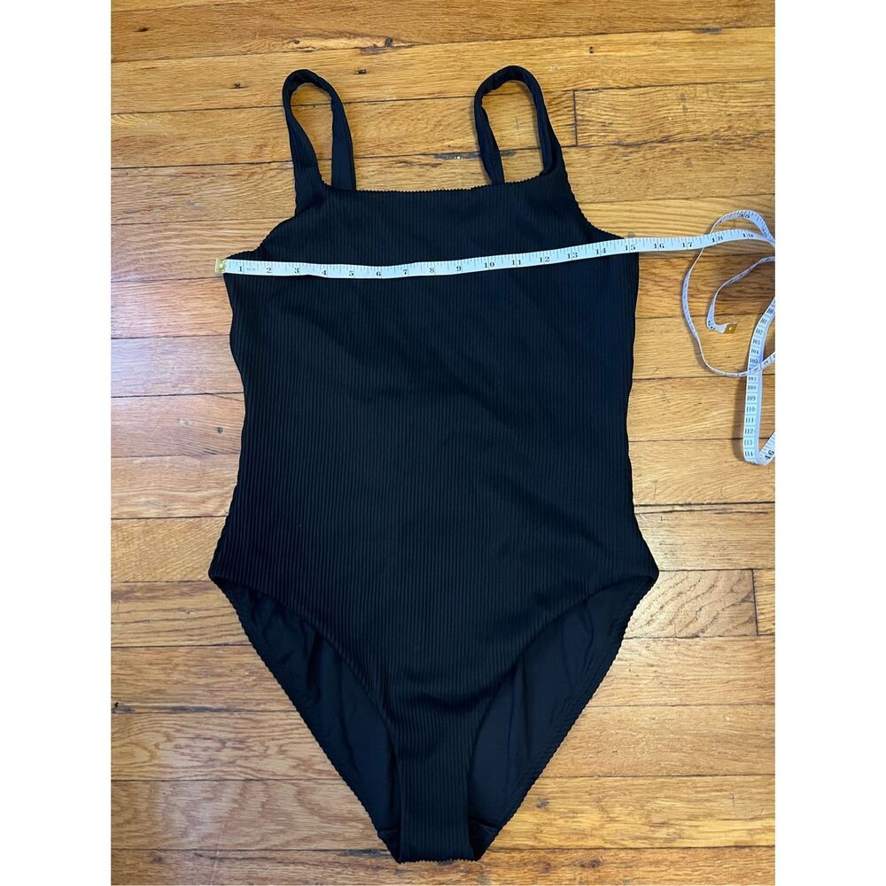 COS Midnight Ribbed One Piece Swimsuit - Picture 2 of 9